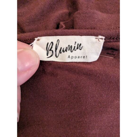 Blumin Apparel Women's Purple/Mauve Long Sleeve WeatheredShirt Dress Size Large - Picture 3 of 9